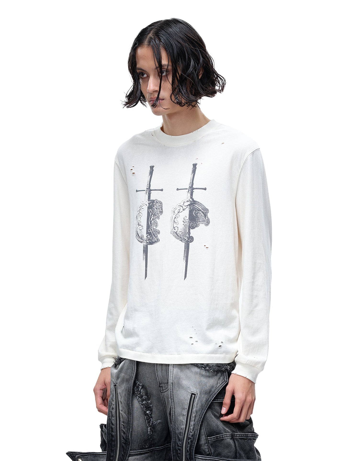 LUMINOUS DAWN SWORD & SHIELD L/S TEE