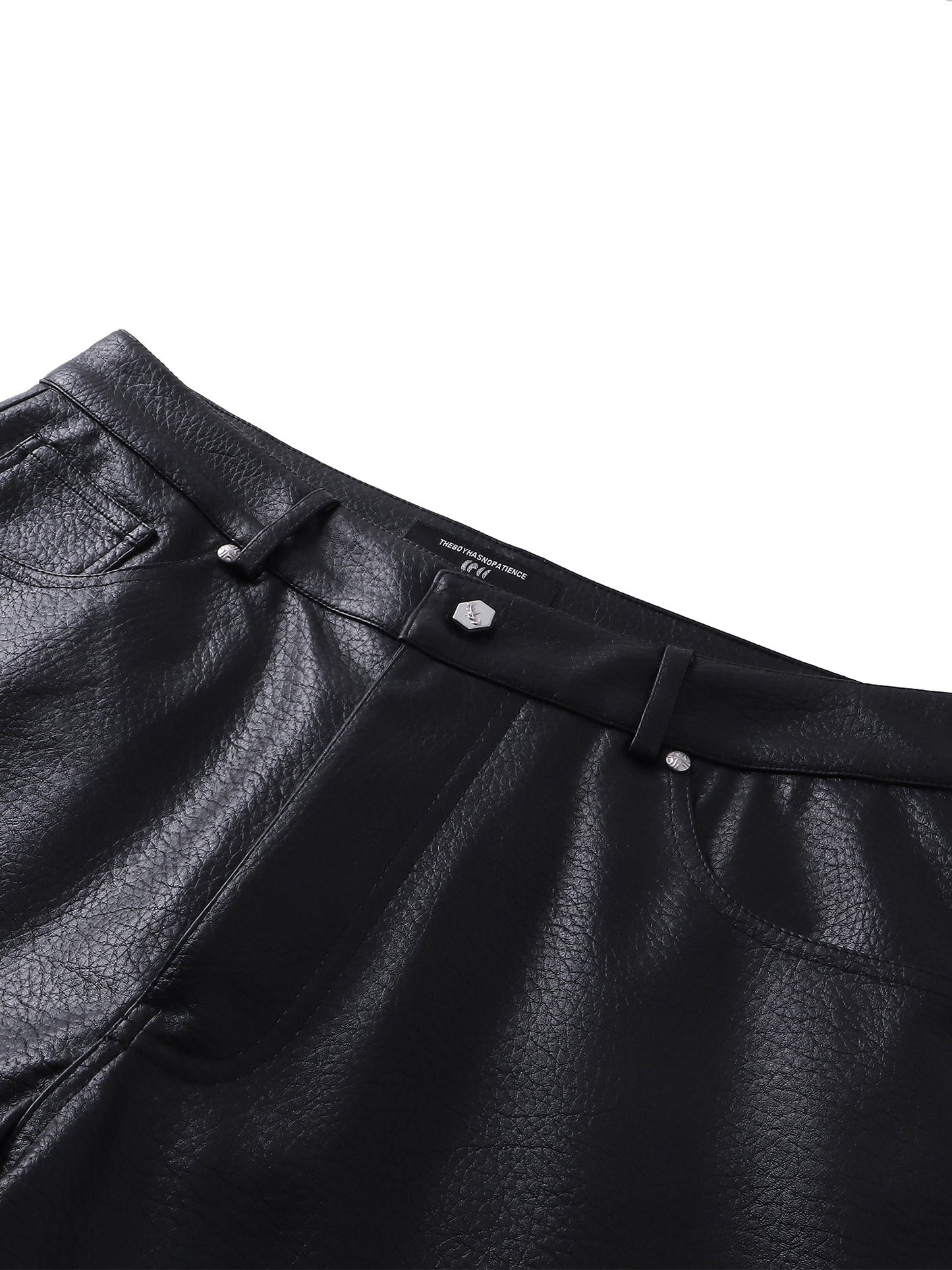 LUMINOUS DAWN  LEATHER SHORTS