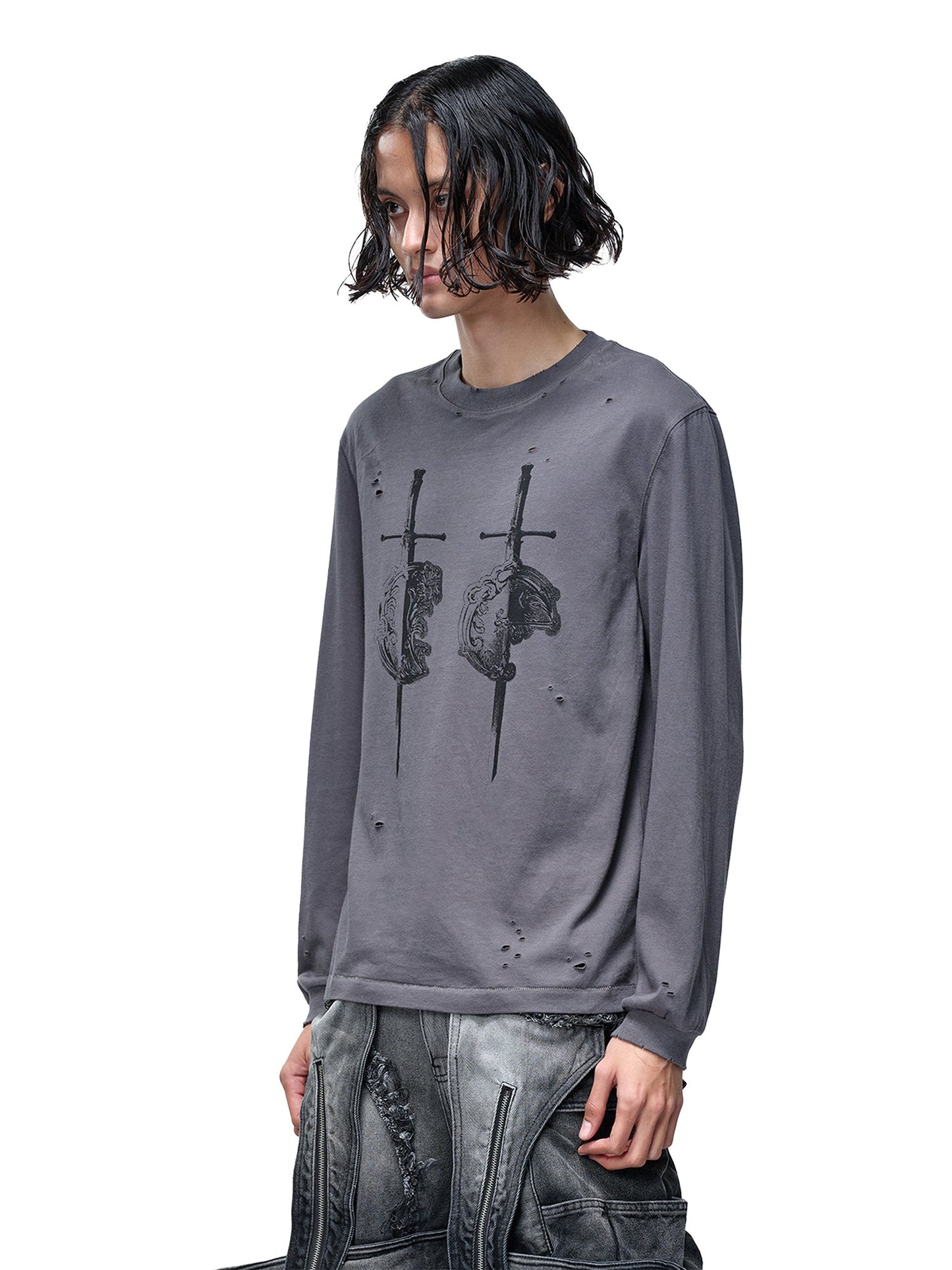 LUMINOUS DAWN SWORD & SHIELD L/S TEE