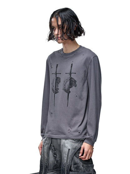 LUMINOUS DAWN SWORD & SHIELD L/S TEE