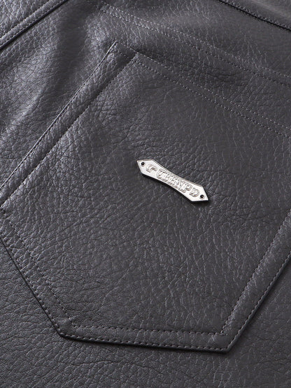 LUMINOUS DAWN  LEATHER SHORTS