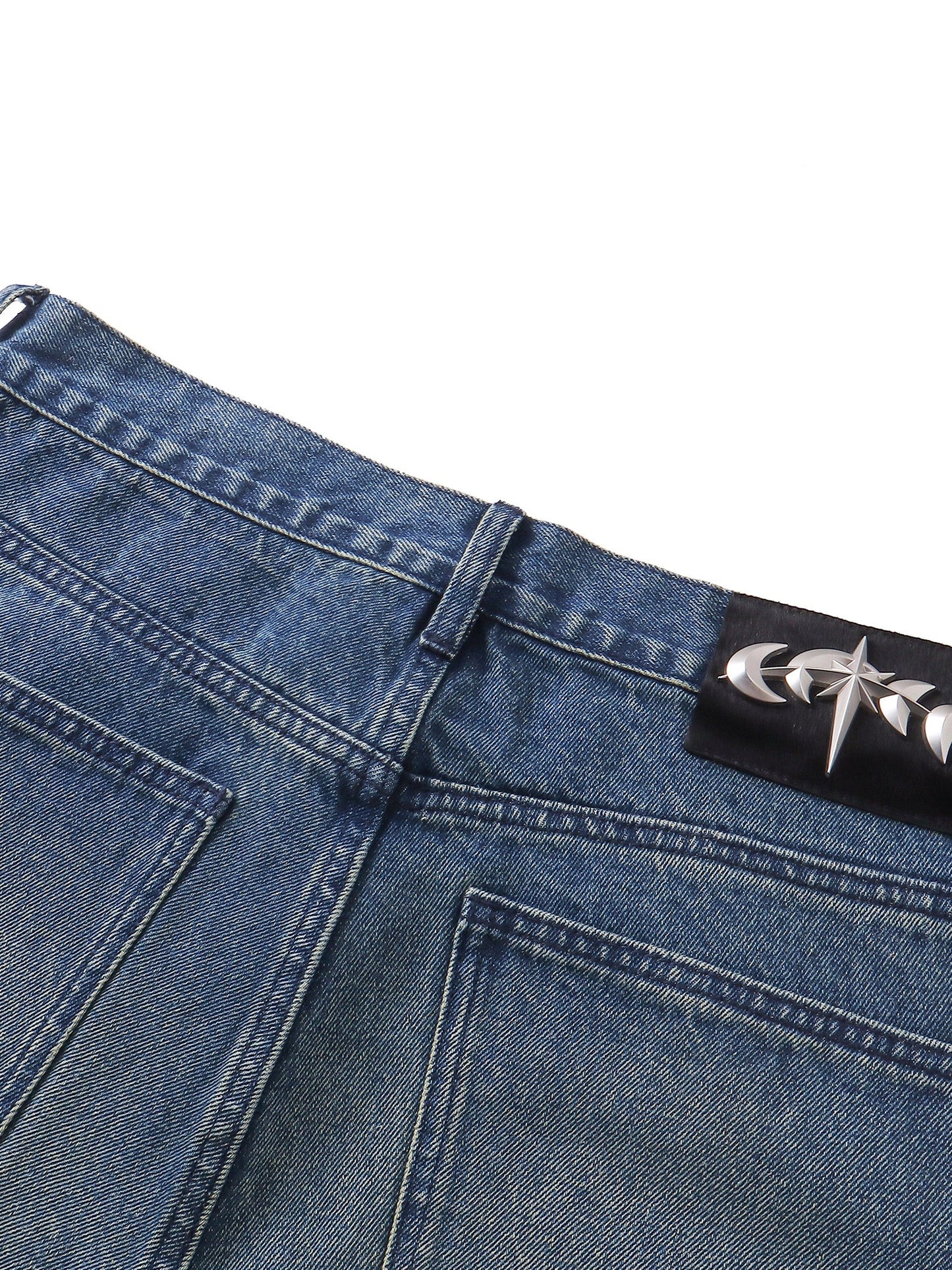 LUMINOUS DAWN RHINESTONE CROPPED JEANS