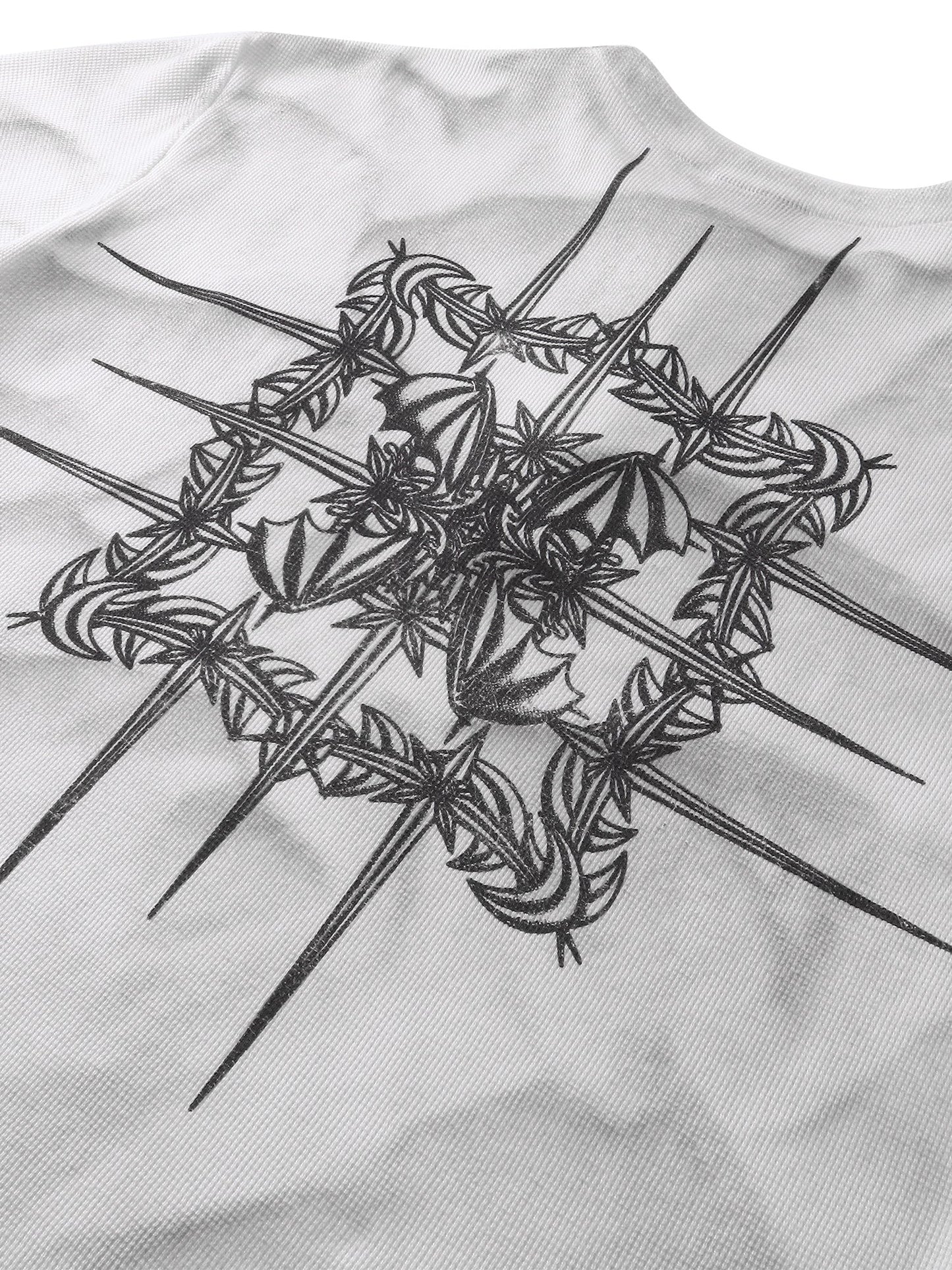 LUMINOUS DAWN WAFFLE-KNIT L-S TEE