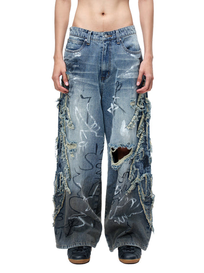 LUMINOUS DAWN GRAFFITI JEANS