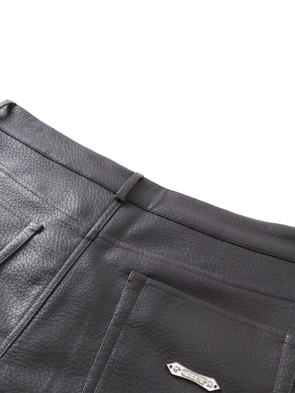 LUMINOUS DAWN  LEATHER SHORTS
