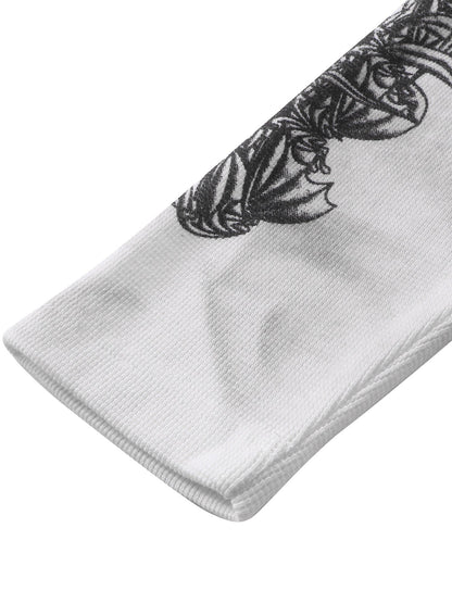 LUMINOUS DAWN WAFFLE-KNIT L-S TEE