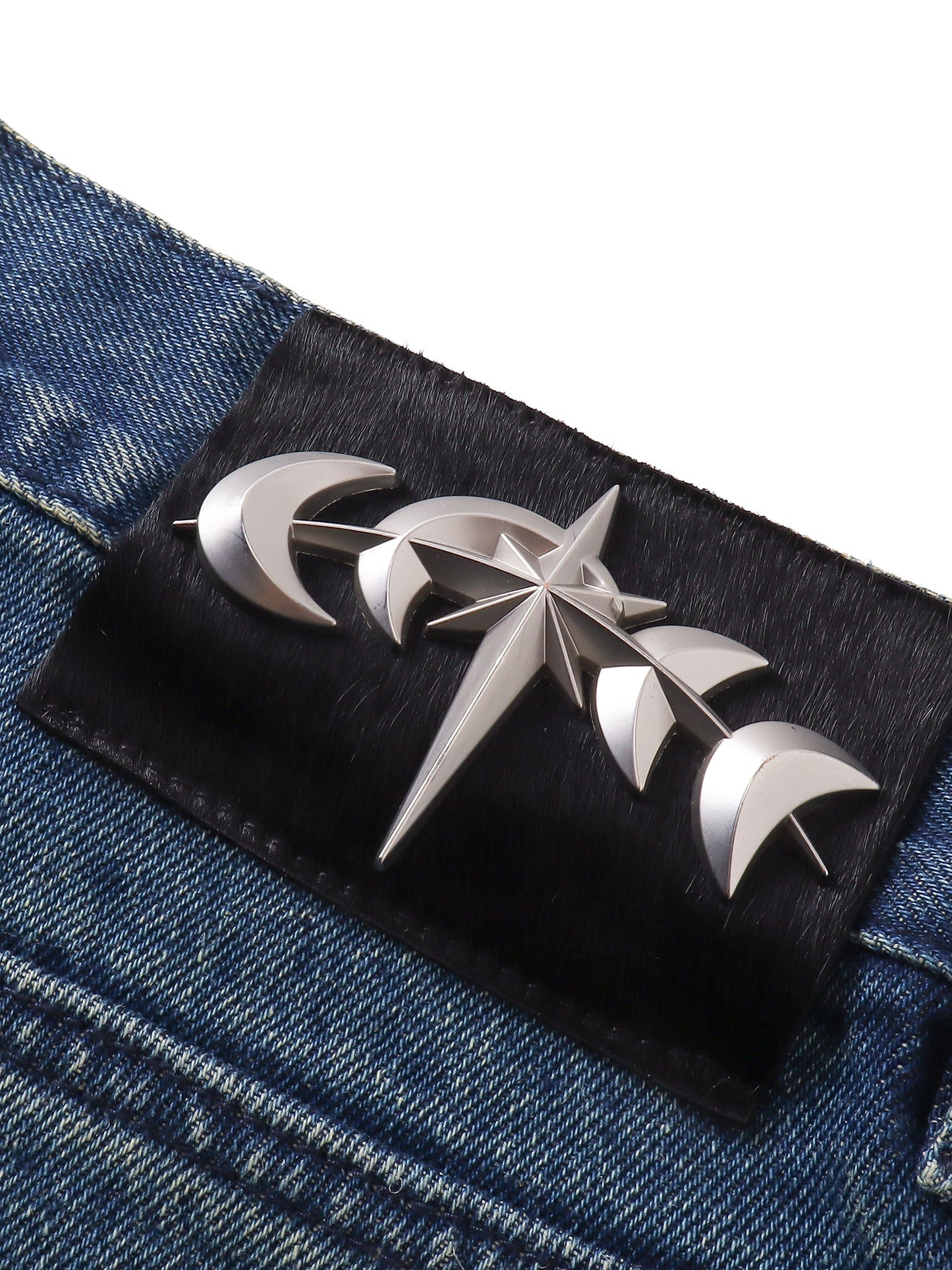 LUMINOUS DAWN RHINESTONE CROPPED JEANS