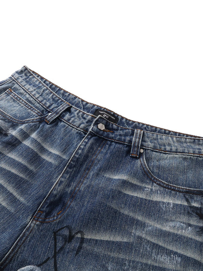 LUMINOUS DAWN GRAFFITI JEANS
