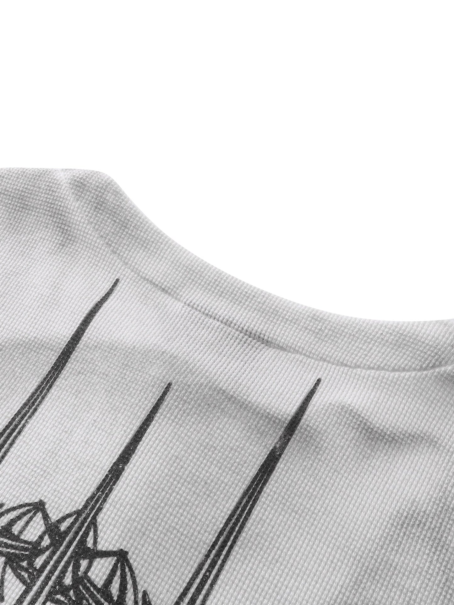 LUMINOUS DAWN WAFFLE-KNIT L-S TEE