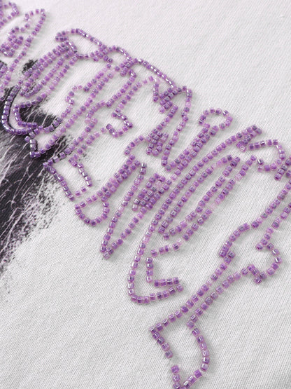 LUMINOUS DAWN DISTRESSED PATTERN S/S TEE