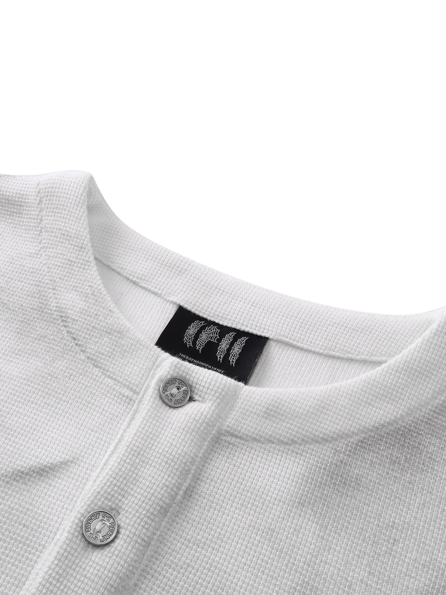 LUMINOUS DAWN WAFFLE-KNIT L-S TEE