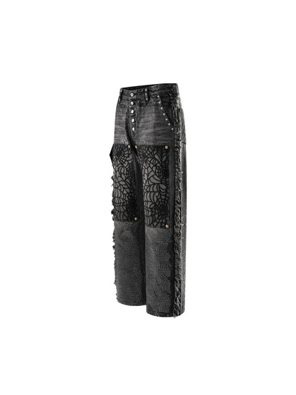 LUMINOUSDAWN FRINGED JEANS