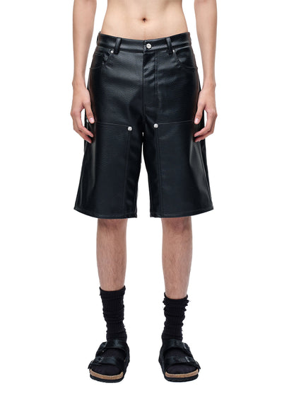 LUMINOUS DAWN  LEATHER SHORTS