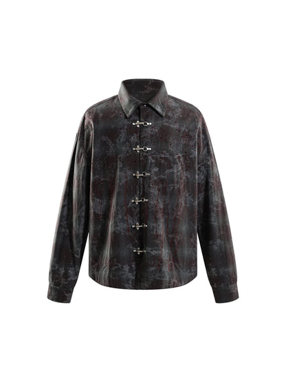 ECLIPSE OF THE BLOOD MOON PADDED RHINESTONE SHIRT