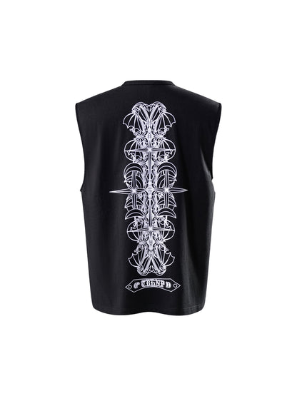 LUMINOUS DAWN ASTRAL METAL LOGO SHADOWBAT VEST