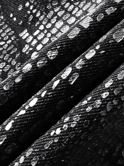 LUMINOUS DAWN FRINGED DENIM HOODEDVEST