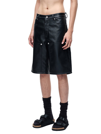LUMINOUS DAWN  LEATHER SHORTS