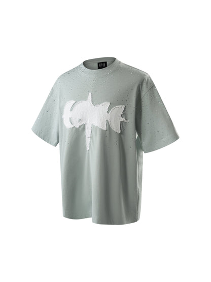 LUMINOUS DAWN RHINESTONE S/S TEE