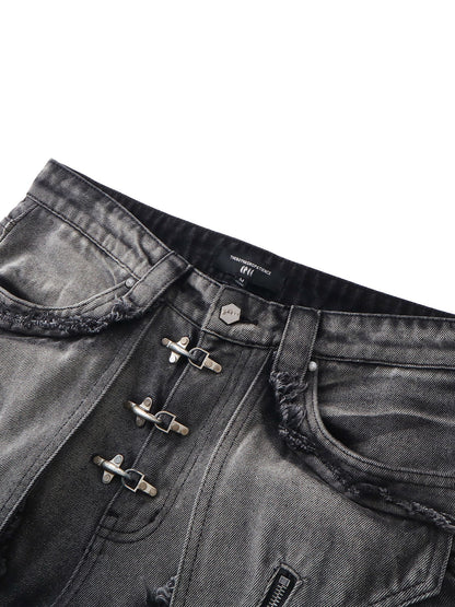 LUMINOUS DAWN SCULPTED BAT FLARE JEANS