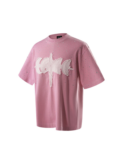 LUMINOUS DAWN RHINESTONE S/S TEE