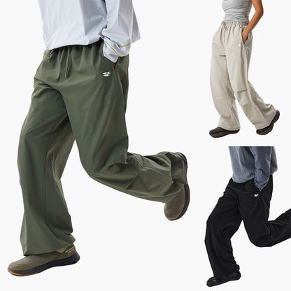 RIP-STOP DRAWSTRING BAGGY PANTS