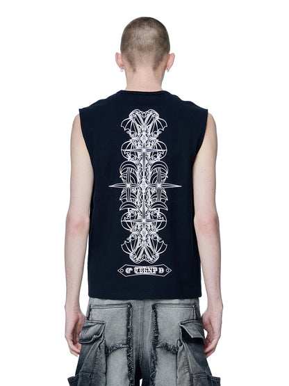 LUMINOUS DAWN ASTRAL METAL LOGO SHADOWBAT VEST