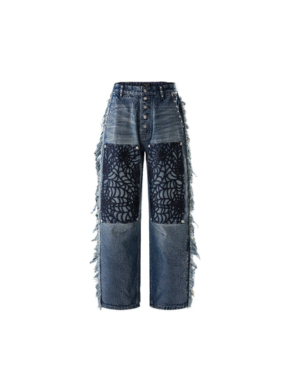 LUMINOUSDAWN FRINGED JEANS