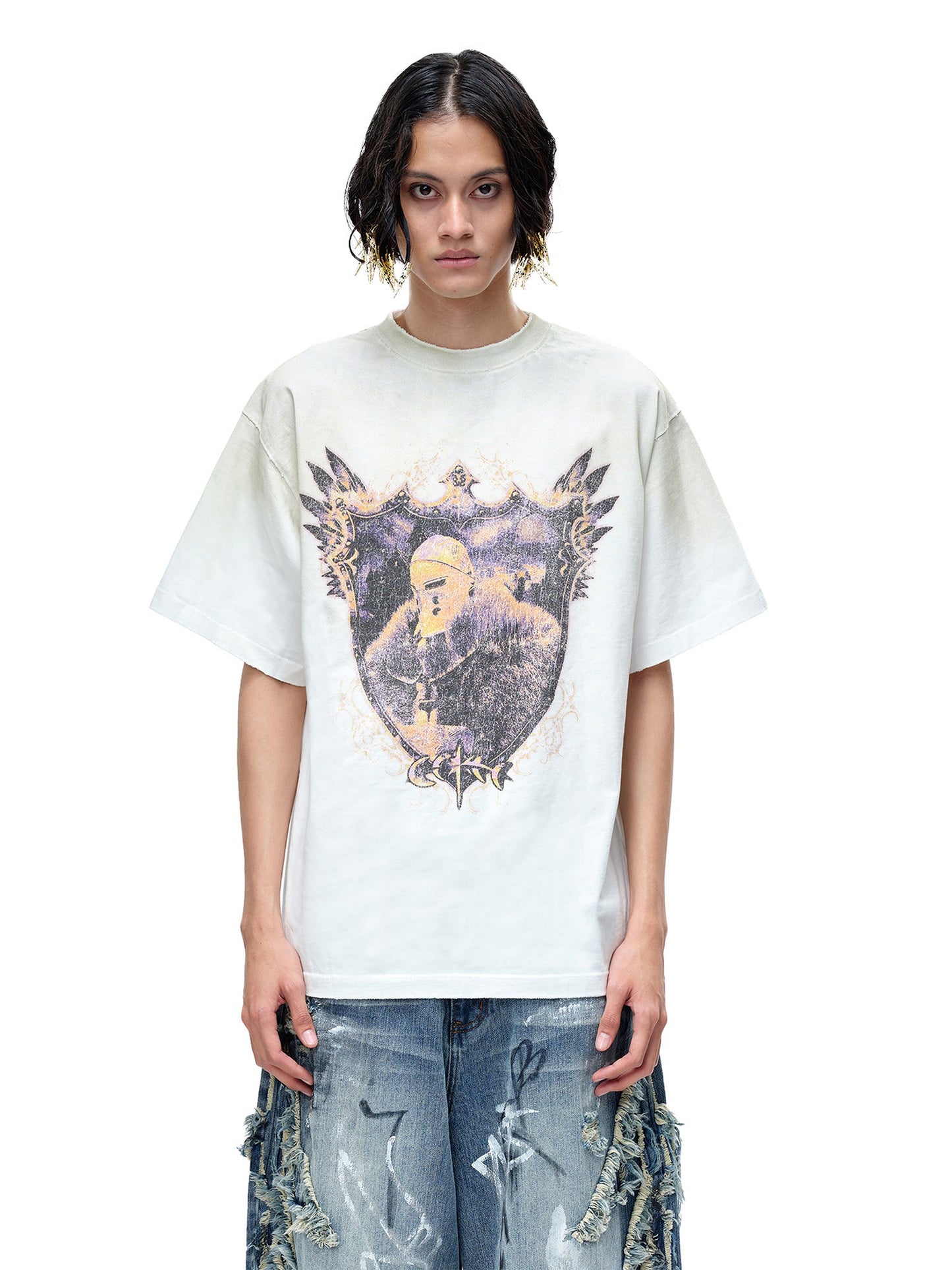 LUMINOUS DAWN ASTRAL KNIGHT DESTROYED S/S TEE