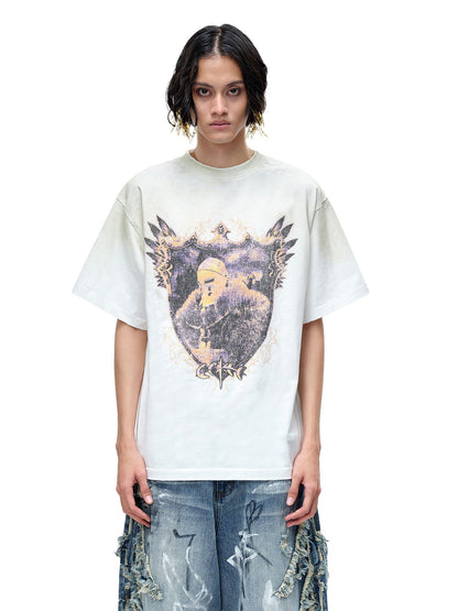 LUMINOUS DAWN ASTRAL KNIGHT DESTROYED S/S TEE