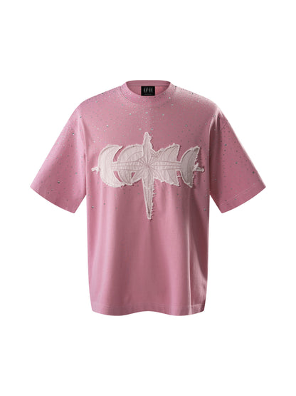 LUMINOUS DAWN RHINESTONE S/S TEE