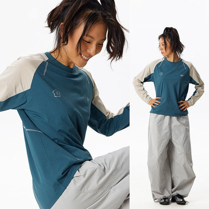 DUAL COLOR LONG SLEEVE TEE