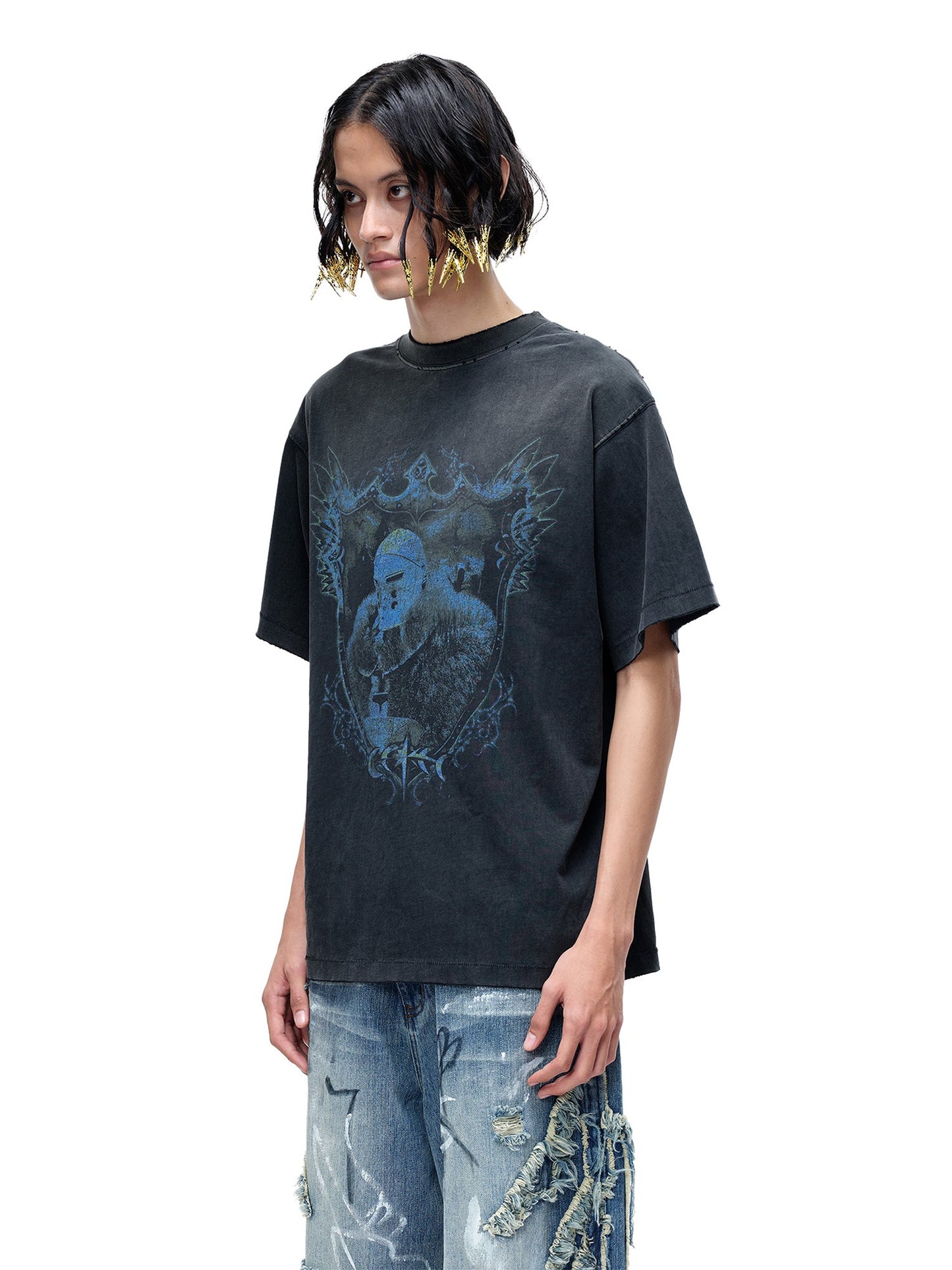 LUMINOUS DAWN ASTRAL KNIGHT DESTROYED S/S TEE