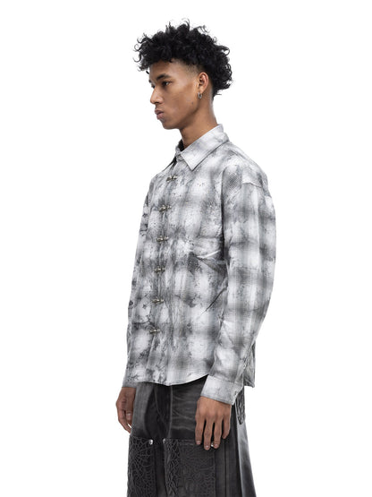 ECLIPSE OF THE BLOOD MOON PADDED RHINESTONE SHIRT