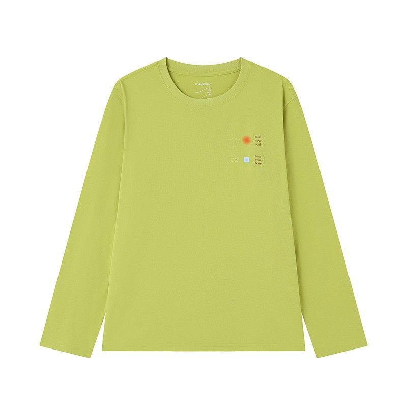 "TRAIN YOUR SOUL/BODY" GRAPHIC LONG SLEEVE TEE