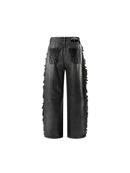 LUMINOUSDAWN FRINGED JEANS