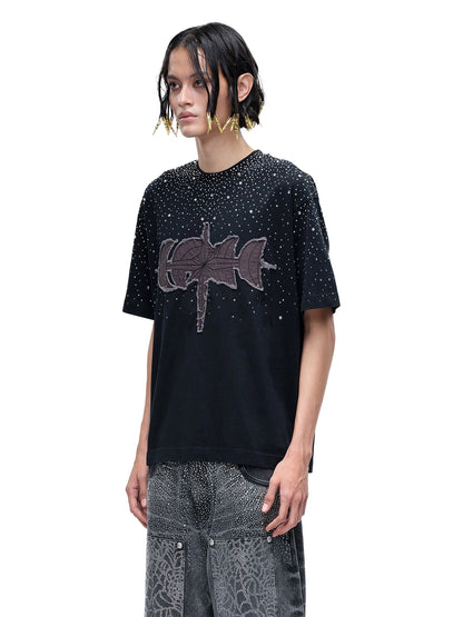 LUMINOUS DAWN RHINESTONE S/S TEE