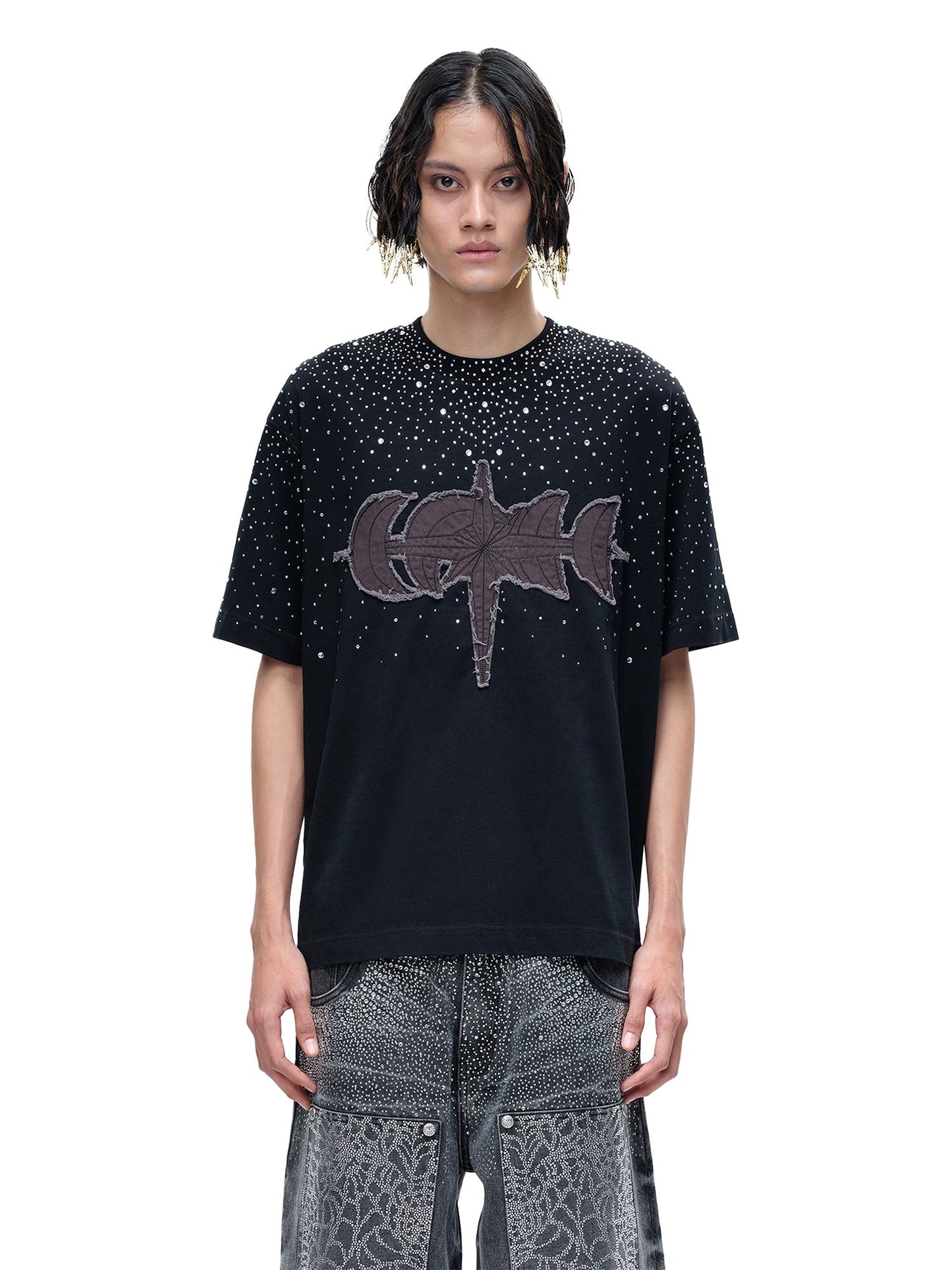 LUMINOUS DAWN RHINESTONE S/S TEE