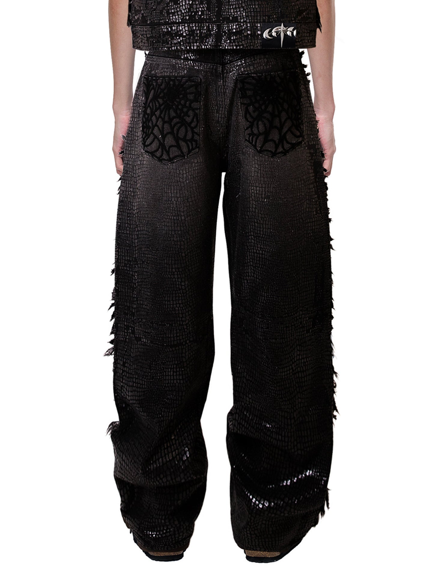 LUMINOUSDAWN FRINGED JEANS