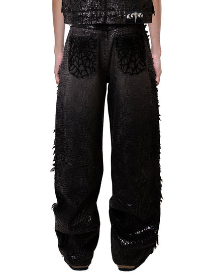 LUMINOUSDAWN FRINGED JEANS