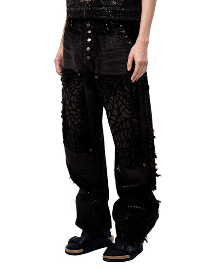 LUMINOUSDAWN FRINGED JEANS