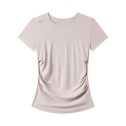 SHOULDER LOGO DRAPED TEE