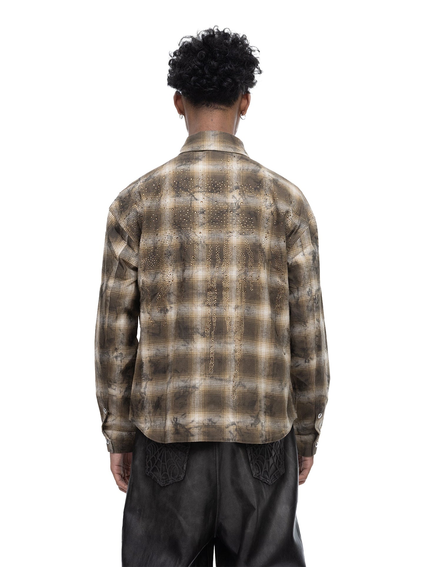 ECLIPSE OF THE BLOOD MOON PADDED RHINESTONE SHIRT