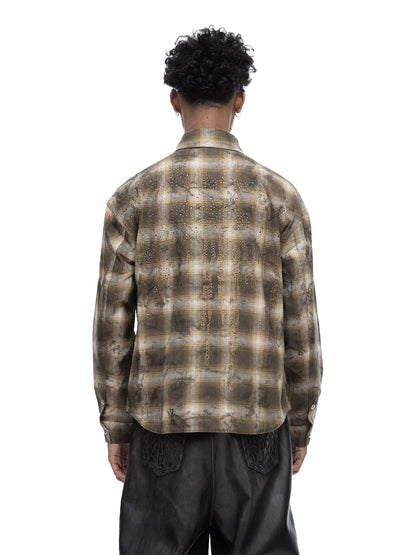 ECLIPSE OF THE BLOOD MOON PADDED RHINESTONE SHIRT