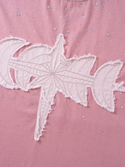 LUMINOUS DAWN RHINESTONE S/S TEE