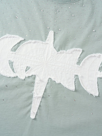 LUMINOUS DAWN RHINESTONE S/S TEE