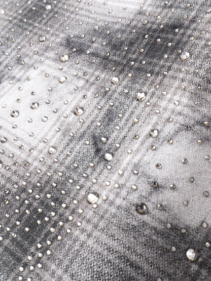 ECLIPSE OF THE BLOOD MOON PADDED RHINESTONE SHIRT