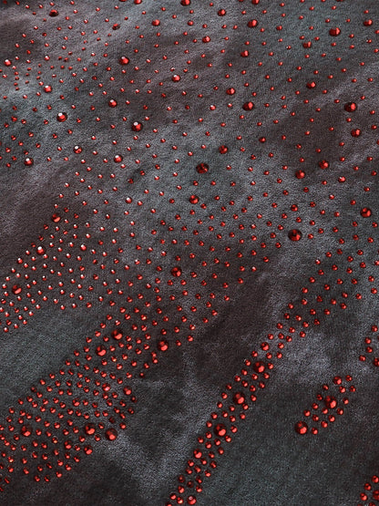 ECLIPSE OF THE BLOOD MOON PADDED RHINESTONE SHIRT