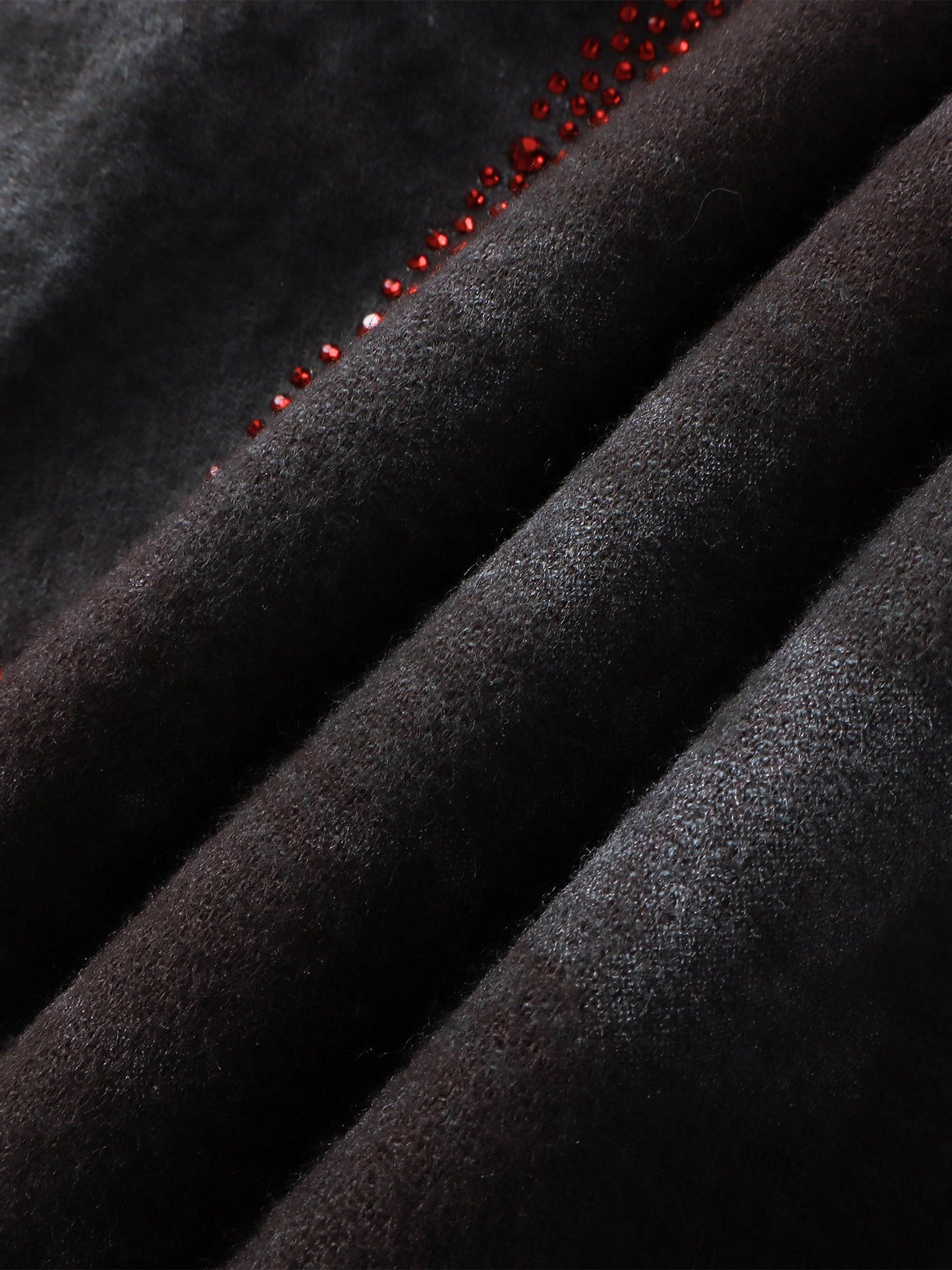 ECLIPSE OF THE BLOOD MOON PADDED RHINESTONE SHIRT