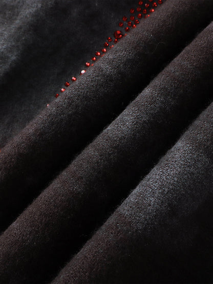 ECLIPSE OF THE BLOOD MOON PADDED RHINESTONE SHIRT