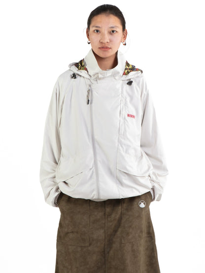 SMALL LOGO HOODED RAIN JACKET